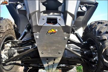 Can Am Outlander L MAX 570 EFI PRO [2016] - Center skid plate - Aluminum 6 mm Can-Am Outlander Max 500L