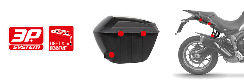 Honda Forza 750 [SHAD] - SH23 Seitenkoffer schwarz 5kg 23L