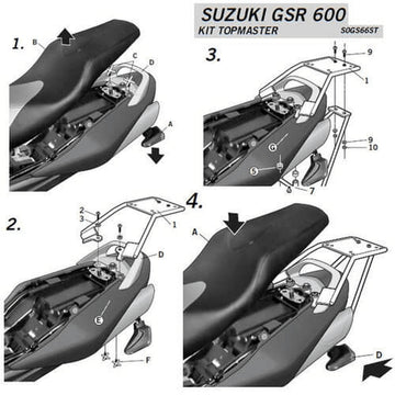 Suzuki Gsr 600 [SHAD] - Top Master Montagesatz - Suzuki