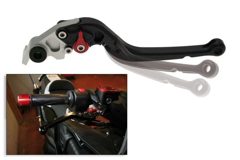Yamaha T-Max 560 Tech Max [BIHR] - Lever right foldable aluminum anodized black Yamaha T-Max 500/530