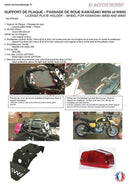 Kawasaki W 650 [ACCESS DESIGN] - Kennzeichenhalter Radlauf schwarz Kawasaki W800
