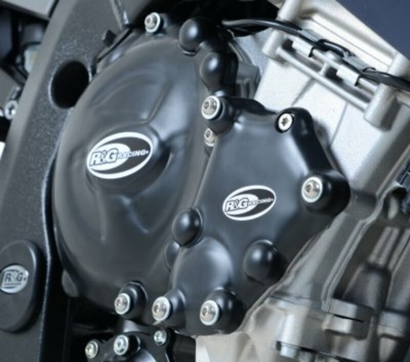 Bmw S 1000 RR ABS 0524 [2012-2014] - Motorgehäusedeckelschutz-Set Schwarz BMW HP4/S1000R/RR