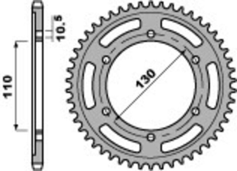 Yamaha Ténéré 700 [PBR] - Sprocket aluminum standard - 525