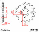 Honda XL 500 R [JT Sprockets] - Standard steel pinion at the front-2