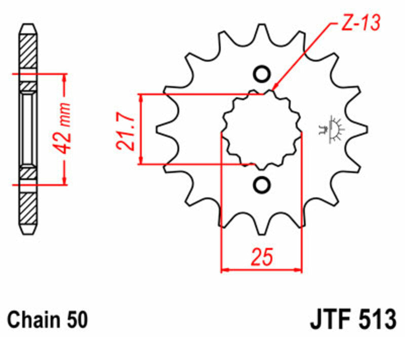Yamaha SR 500 [JT SPROCKETS] - Motorradritzel