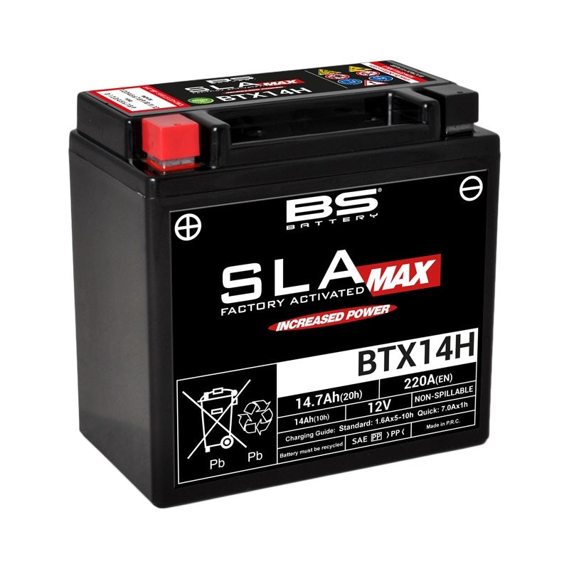 Moto Guzzi V 7 Café Classic [BS BATTERY] - SLA Max Wartungsfreie Batterie Werkseitig aktiviert - BTX14H