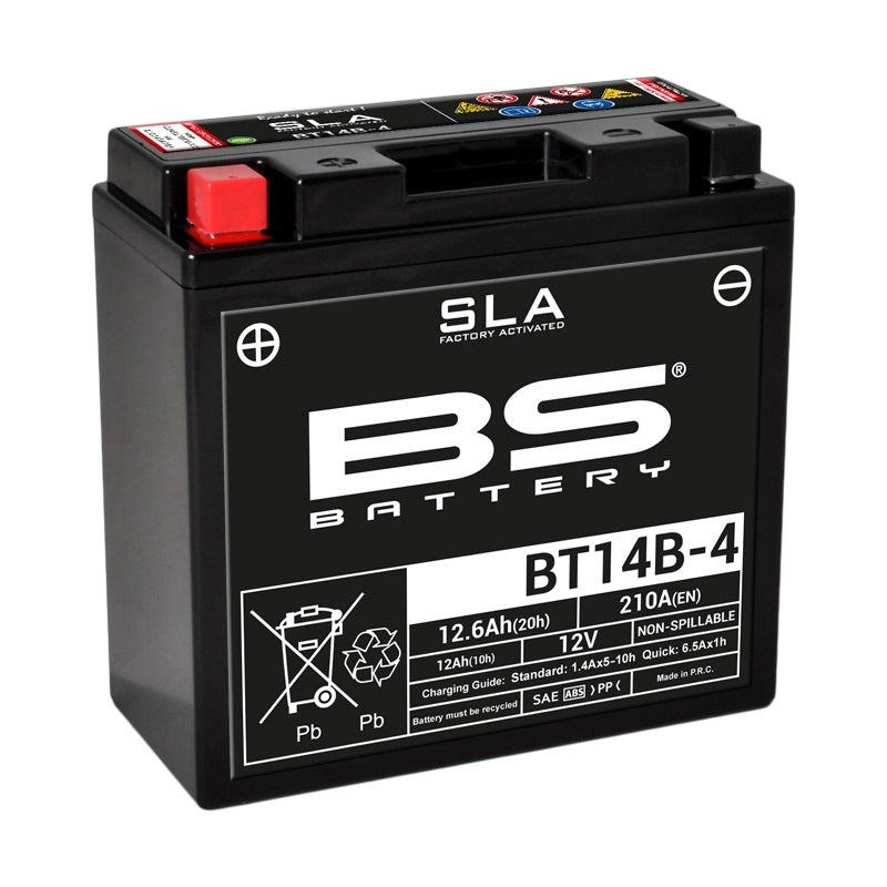 Yamaha Fjr [BS BATTERY] - SLA Maintenance Free Battery Factory Activated - BT14B-4