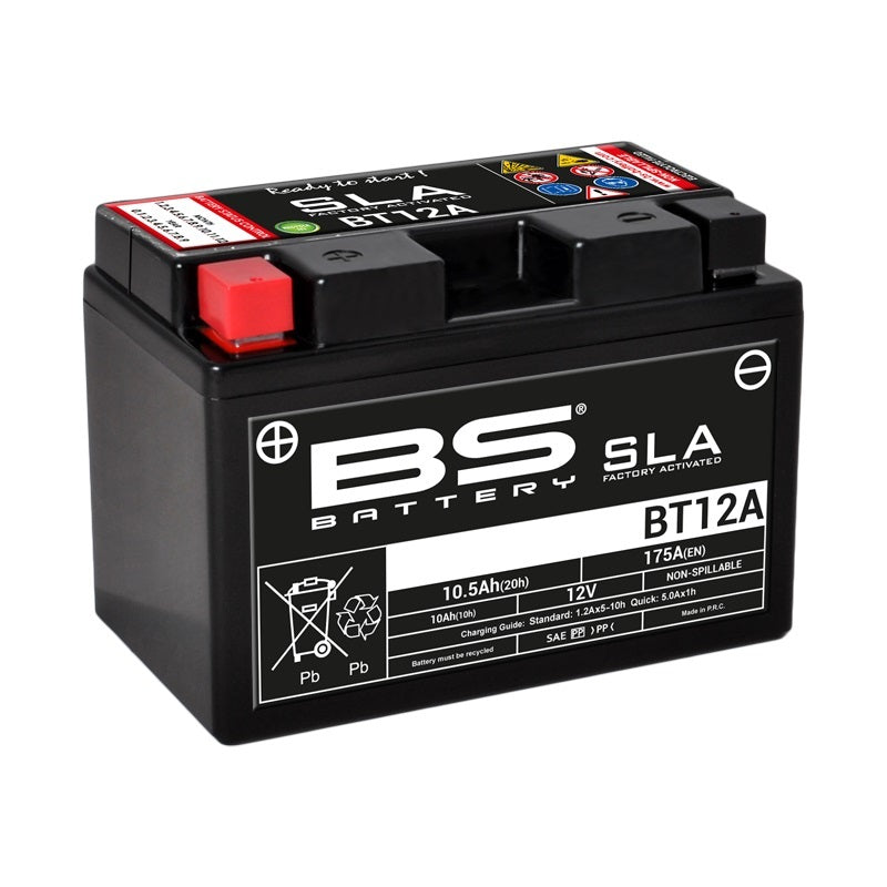 Suzuki Gsx-R 1300 Hayabusa [BS BATTERY] - SLA Wartungsfreie Batterie Werkseitig aktiviert - BT12A