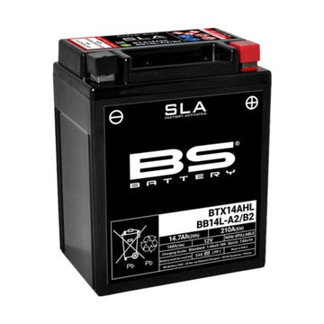 Suzuki Gs 650 [BS BATTERY] - SLA Wartungsfreie Batterie Werkseitig aktiviert - BTX14AHL / BB14L-A2/B2