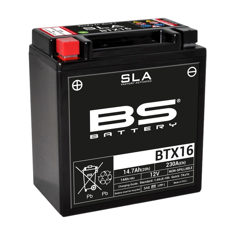 Kawasaki Vn 1600 Mean Streak [BS BATTERY] - SLA Maintenance Free Battery Factory Activated - BTX16