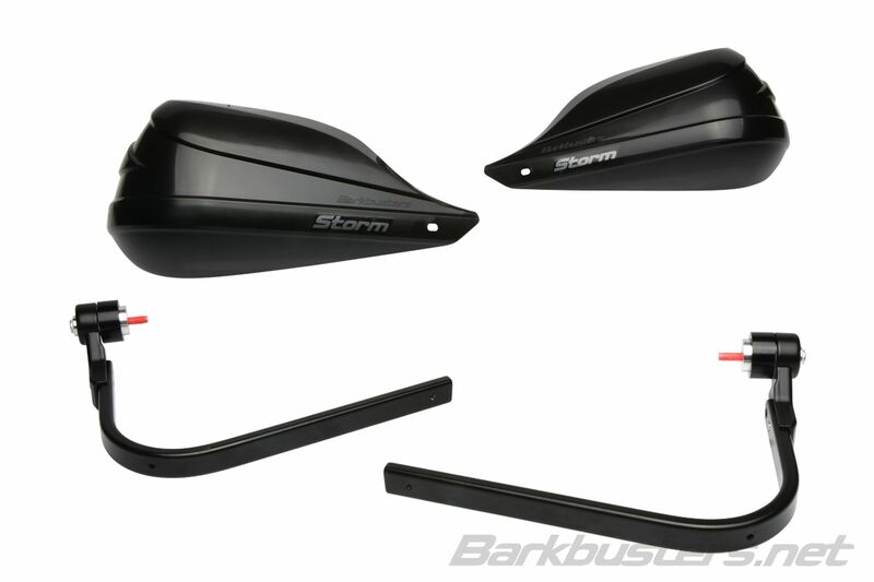 Ktm 390 Duke [BARKBUSTERS] - Storm Hanguads Set Einpunkt-Klemmhalterung-Lenkerende Schwarz