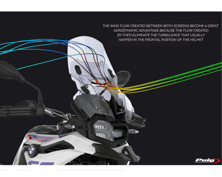 BMW F 750 GS [2024] – Adjustable screen – Transparent