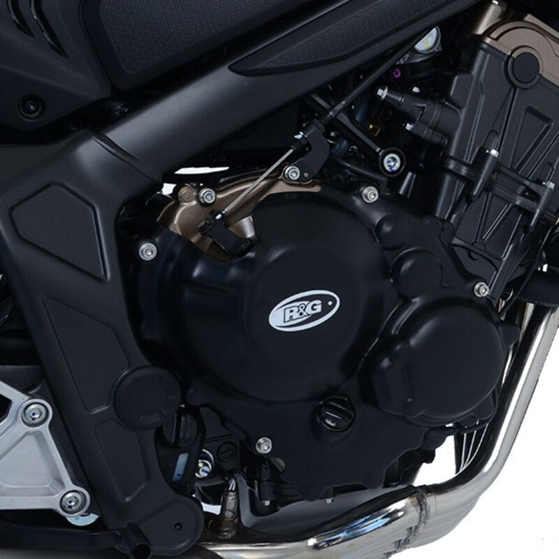 Honda CB 650 R NEO SPORTS CAFE RH02 [2021-2023] - Race Series Linker Motorgehäusedeckelschutz - Schwarz Honda CB650R/CBR650R