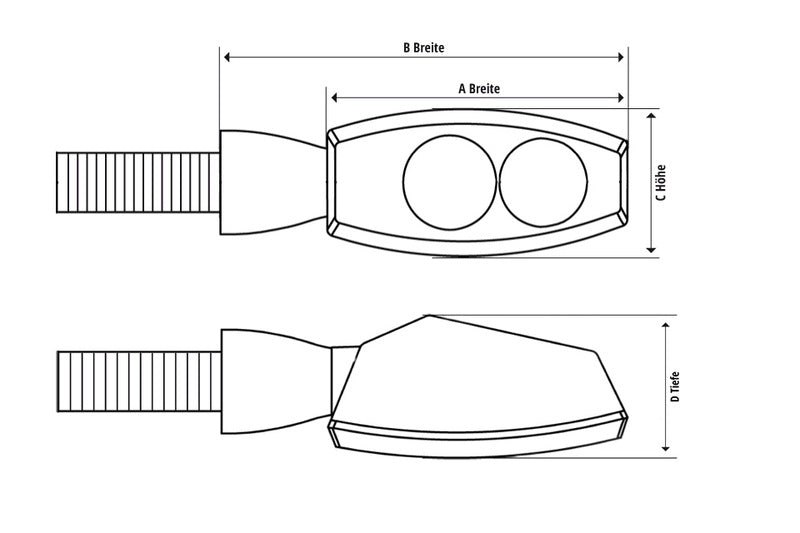 Yamaha R125 YZF-R125 [HIGHSIDER] - CNC LED Blinker