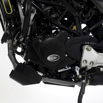 Husqvarna SVARTPILEN 125 [2021-2023] - Race Series Left Crankcase Cover Protector (Ignition) - Black Husqvarna Svartpilen 125