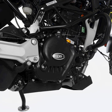 Husqvarna SVARTPILEN 125 [2021-2023] - Race Series Right Crankcase Cover Protector (Clutch) - Black Husqvarna Svartpilen 125
