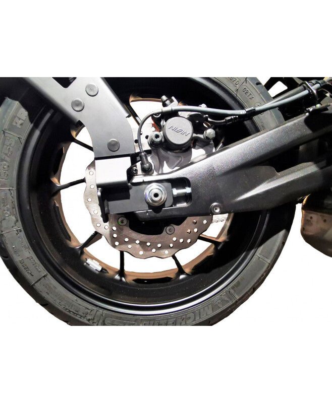 Yamaha Tracer 700 [ACCESS DESIGN] - ''Wheel Fitted'' License Plate Holder Black - Yamaha MT-07 Tracer