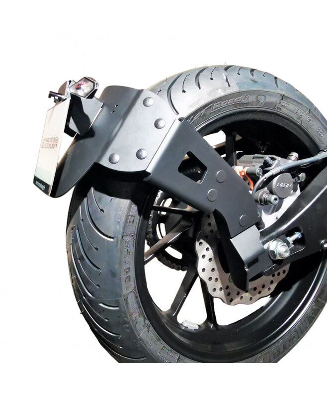 Yamaha Tracer 700 [ACCESS DESIGN] - ''Wheel Fitted'' License Plate Holder Black - Yamaha MT-07 Tracer