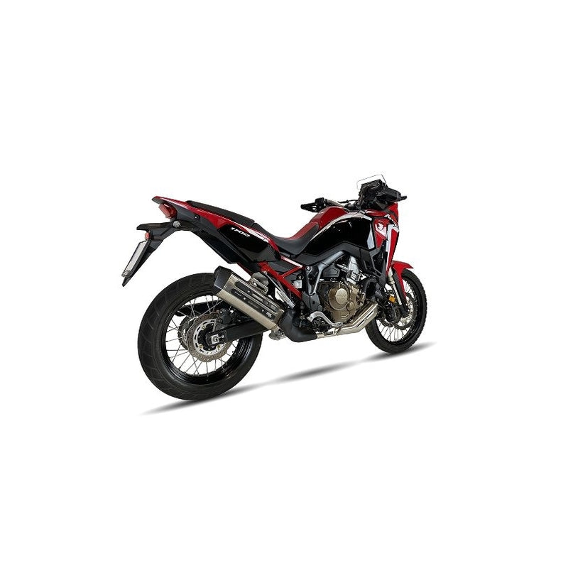 Honda Crf 1100 Africa Twin [IXIL] - MXT Endtopf Edelstahl / Endkappe schwarz - EH6046SS