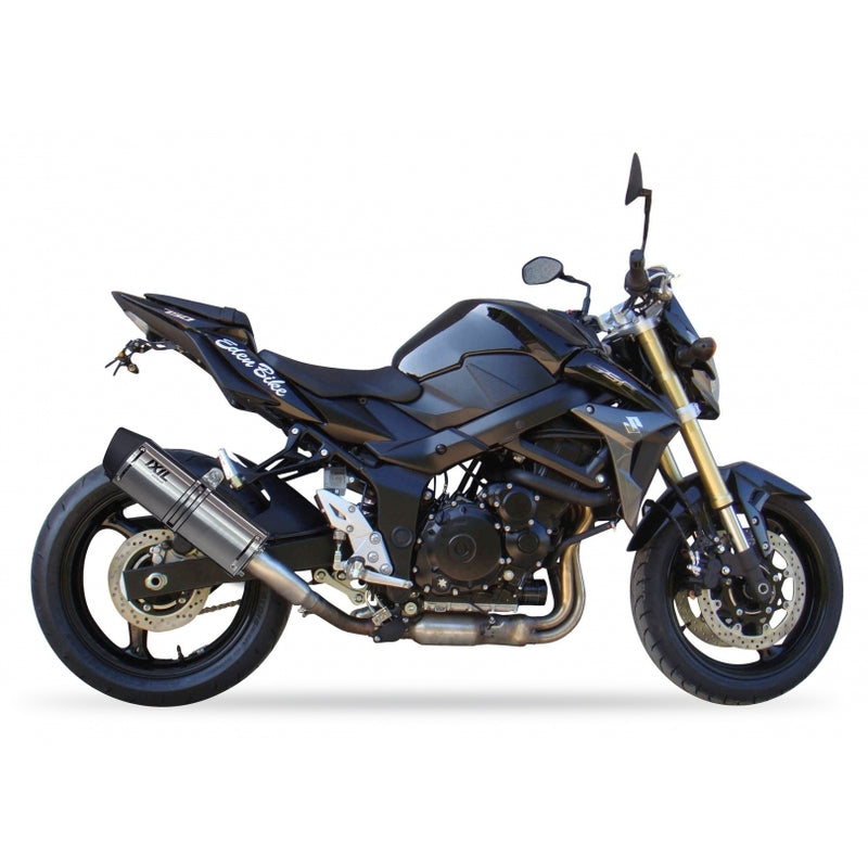 Suzuki Gsx-S 750 [IXIL] - Hexoval Endtopf Edelstahl / Endkappe Edelstahl schwarz - OS8062VSE