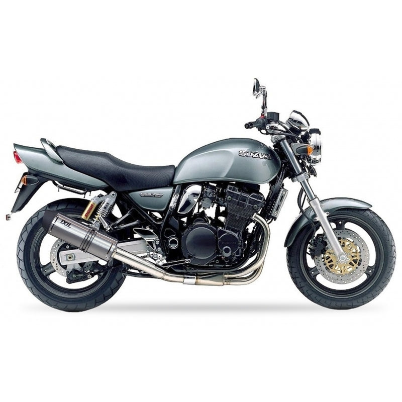 Suzuki Inazuma [IXIL] - Hexoval Endtopf Edelstahl / Endkappe Edelstahl schwarz - OS8065VSE