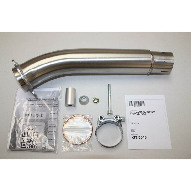 Yamaha Yzf 600 [IXIL] - Hexoval Endtopf Edelstahl / Endkappe Edelstahl schwarz - OY9049VSE