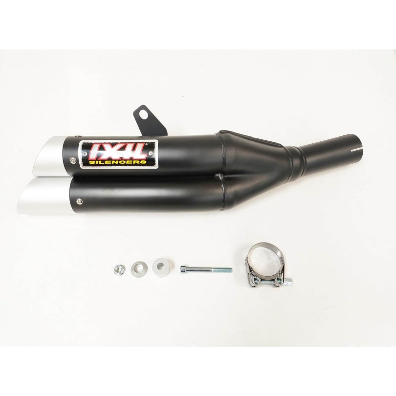 Honda CB 500 X (PC 46) [2013-2015] - Hyperlow Endtopf Edelstahl schwarz / Endkappe Aluminium - XH6333XB
