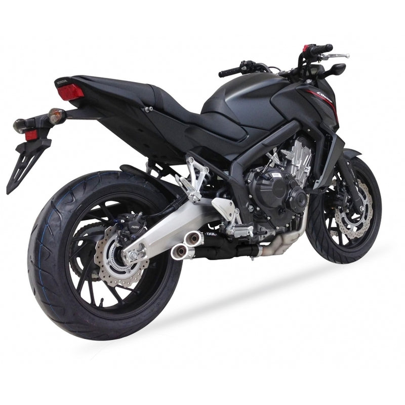 Honda Cb 650 R Neo Sports Cafe [IXIL] - Hyperlow Komplettanlage  Edelstahl schwarz / Aluminium poliert - XH6356XB