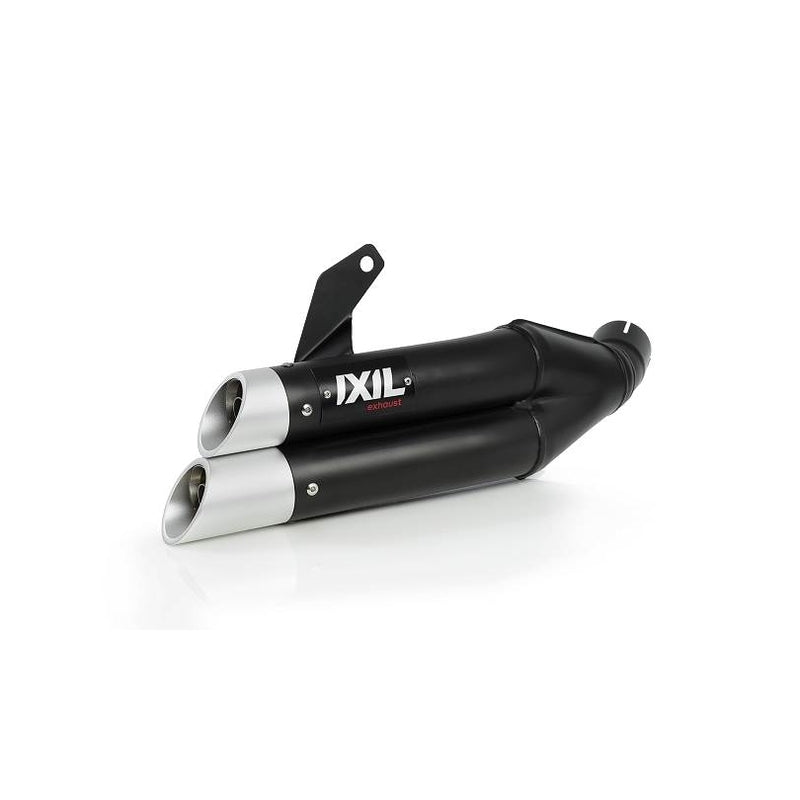 Honda Nc 750 S Dct [IXIL] - Hyperlow silencer stainless steel black / end cap aluminum - XH6362XB