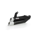 Honda Nc 750 S Dct [IXIL] - Hyperlow silencer stainless steel black / end cap aluminum - XH6362XB-1