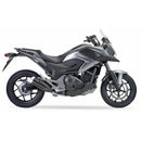 Honda Nc 750 S Dct [IXIL] - Hyperlow silencer stainless steel black / end cap aluminum - XH6362XB-2