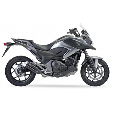 Honda Nc 750 [IXIL] - Hyperlow Endtopf Edelstahl schwarz / Endkappe Aluminium - XH6362XB - 0