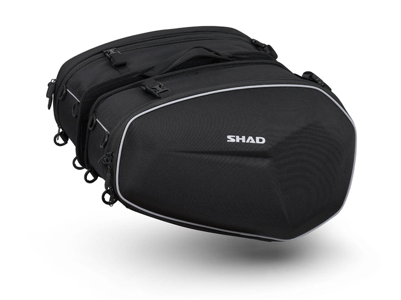 Cf Moto 700 Cl X Heritage [SHAD] - E48 erweiterbare Satteltaschen Schwarz - 46/58L