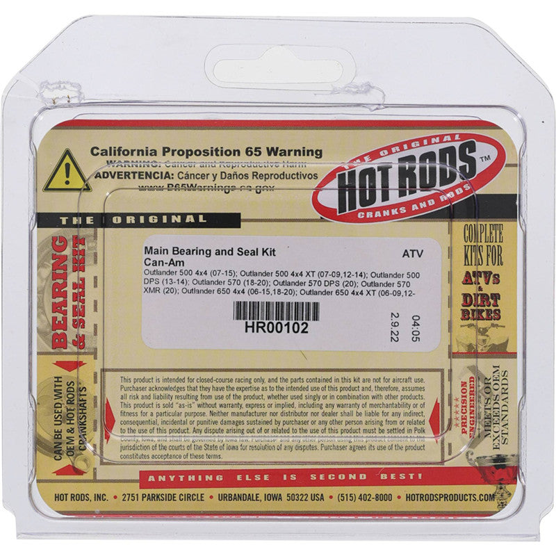 Can Am Outlander L MAX 500 EFI [2015] - Hauptlager & Dichtungssatz - Outlander