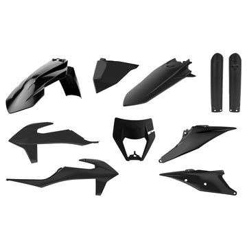 KTM 350 EXC-F Factory Edition [2023] - Plastik-Kit Schwarz - KTM EXC/EXC-F