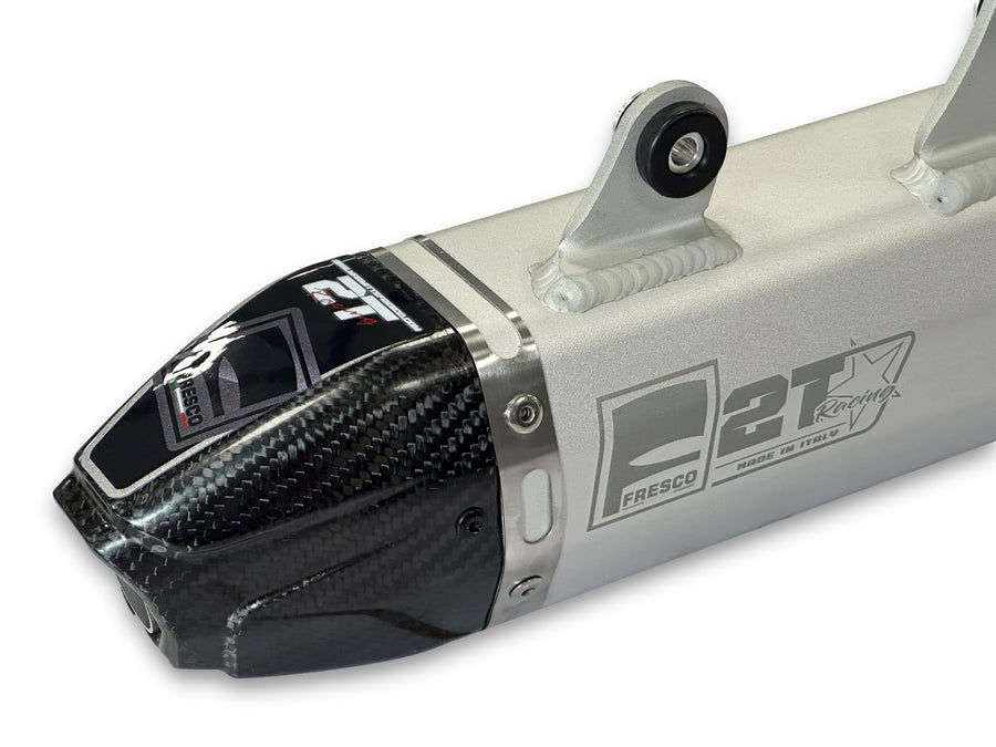 GAS GAS EC 250 [2021-2023] - Carby Schalldämpfer weisses Aluminium/Karbon-Endkappe