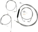 Harley Davidson Flst [LA CHOPPERS] – Standard Edelstahl-ummanteltes Lenkerzug-/Bremsleitungskit