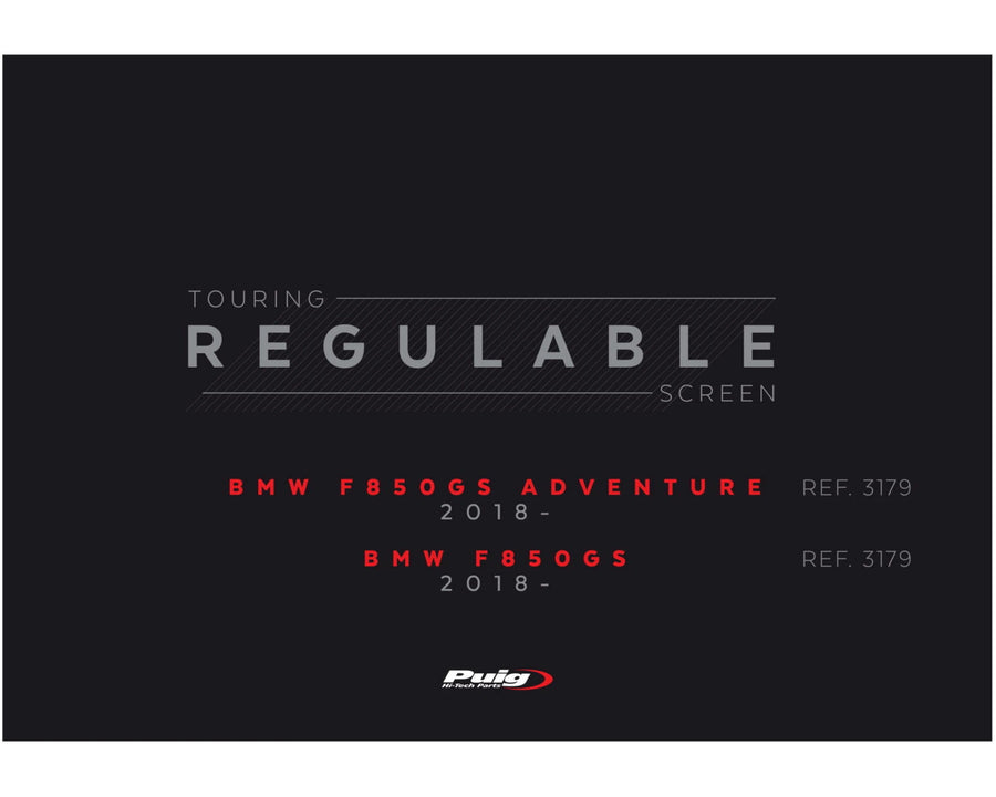 BMW F 750 GS [2024] – Adjustable screen – Transparent