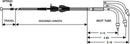 harley davidson flhri [DRAG SPECIALTIES] - Stainless steel jacketed idle cable-2