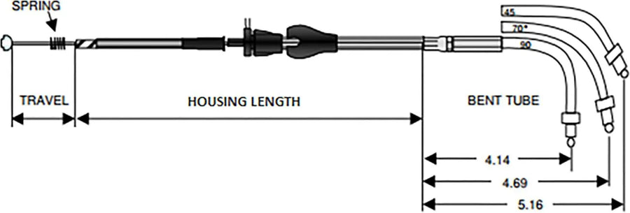 harley davidson flhri [DRAG SPECIALTIES] - Stainless steel jacketed idle cable