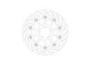 Ktm Duke 990 R ABS [2025-2026] - Flame Series Bremsscheibe – Oberfläche: Schwarz, Silber – Bild 6