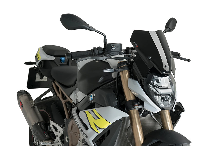 BMW M 1000 R [2024] - PUIG New Generation Sport Windschild | Schwarz | PUIG 20886N