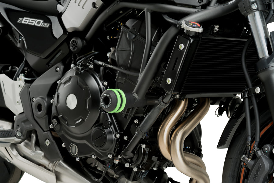 KAWASAKI Z 650 RS [2025] – Rahmen Sturzpads Vintage 2.0 – Schwarz