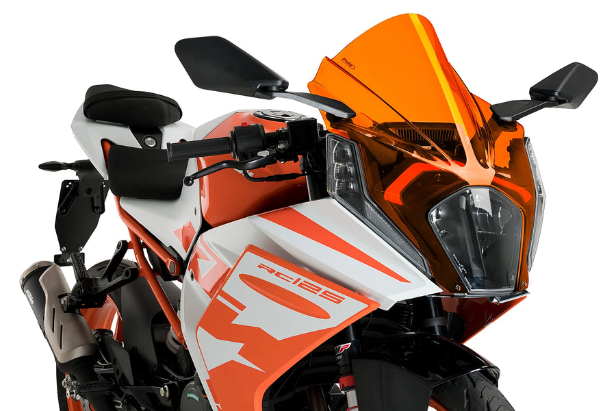 KTM RC 390 [2025] - PUIG Z-Racing screen | Orange | PUIG 21476T
