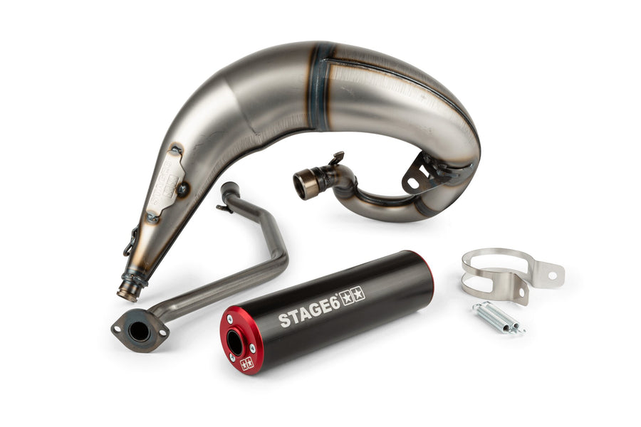 Beta RR-T SM 50 2T - Exhaust Streetrace High Mount CNC red black