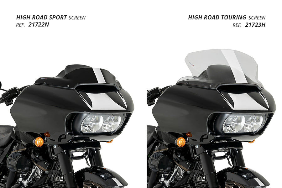 HARLEY DAVIDSON SOFTAIL LOW RIDER EL DIABLO FXRST [2022] - High-Road Touring Screen | Clear | PUIG 21723W