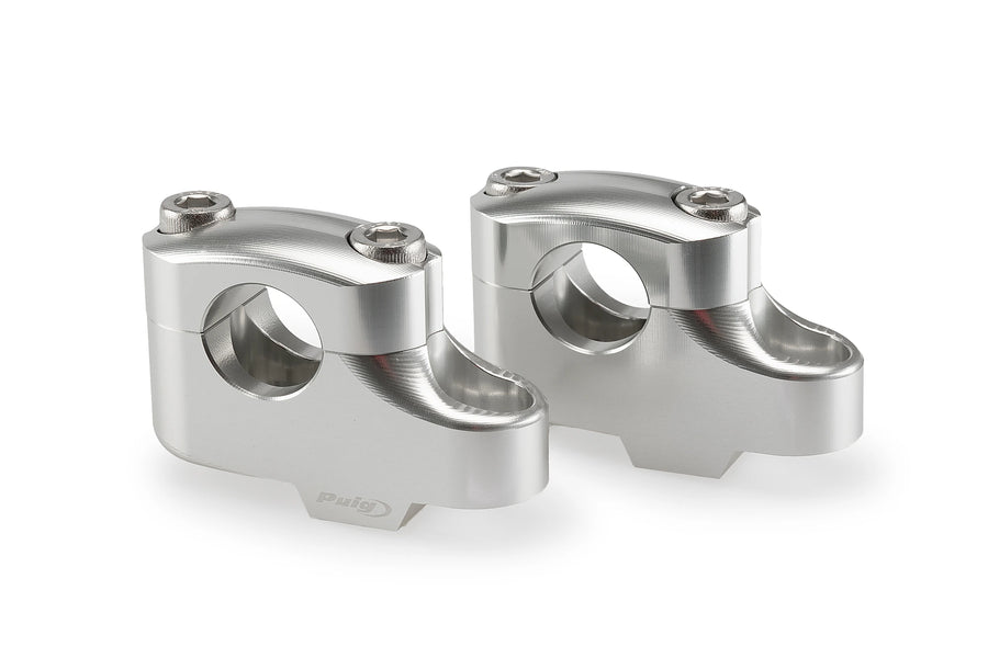 HONDA NC 750 X DCT [2024] - Pullback handlebar risers | Silver | PUIG 21750P