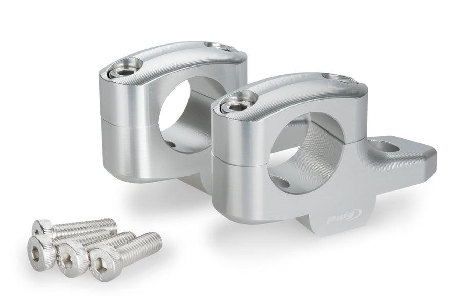BMW R 1300 GS TROPHY [2025] – Pullback handlebar risers – silver