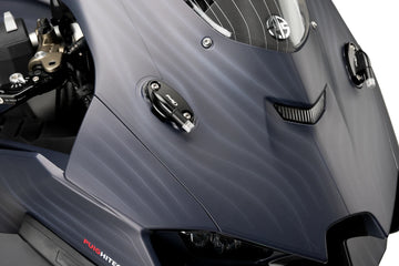 KAWASAKI ZX-10RR [2025] – Rückspiegel Kappen mit Tab Blinkerset – Schwarz - 0