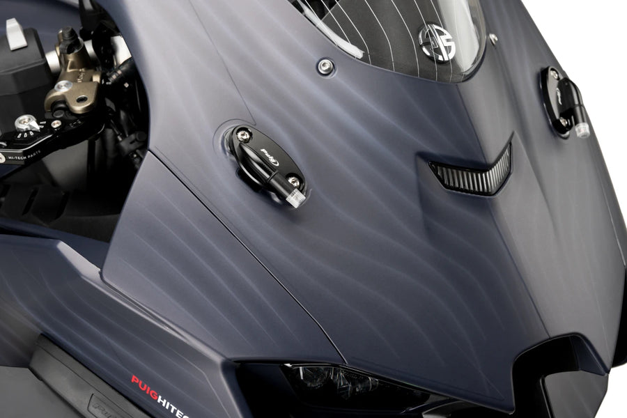 KAWASAKI ZX-10RR [2025] – Rückspiegel Kappen mit Tab Blinkerset – Schwarz